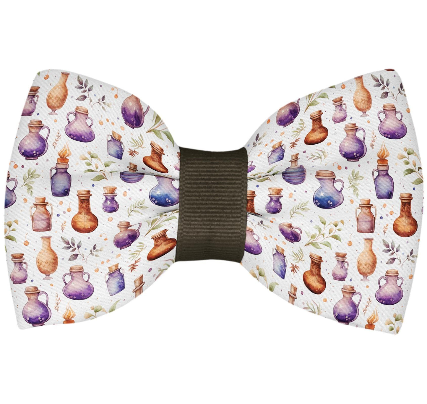 Enchanted Potion Bottles Pet Bow Tie • Magic Potion-Themed Bow • Handmade Adjustable Collar Accessory • Dog Bow Tie • Cat Bow Tie • Handmade