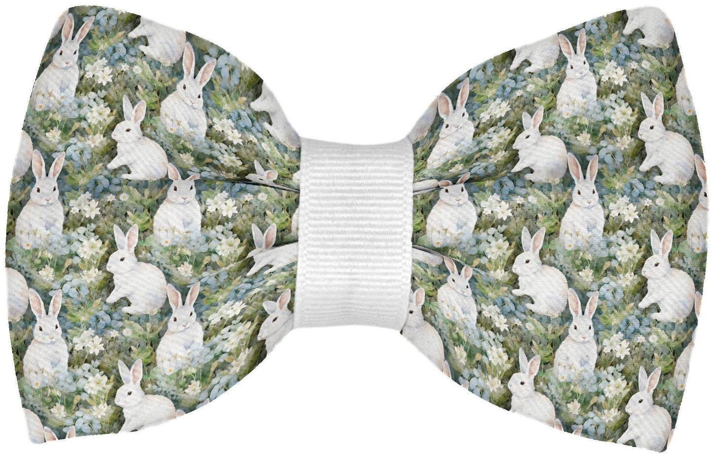 Easter Bunny Pet Bow Tie • Dog Bow Tie • Cat Bow Tie • Slip-On Bow • Handmade
