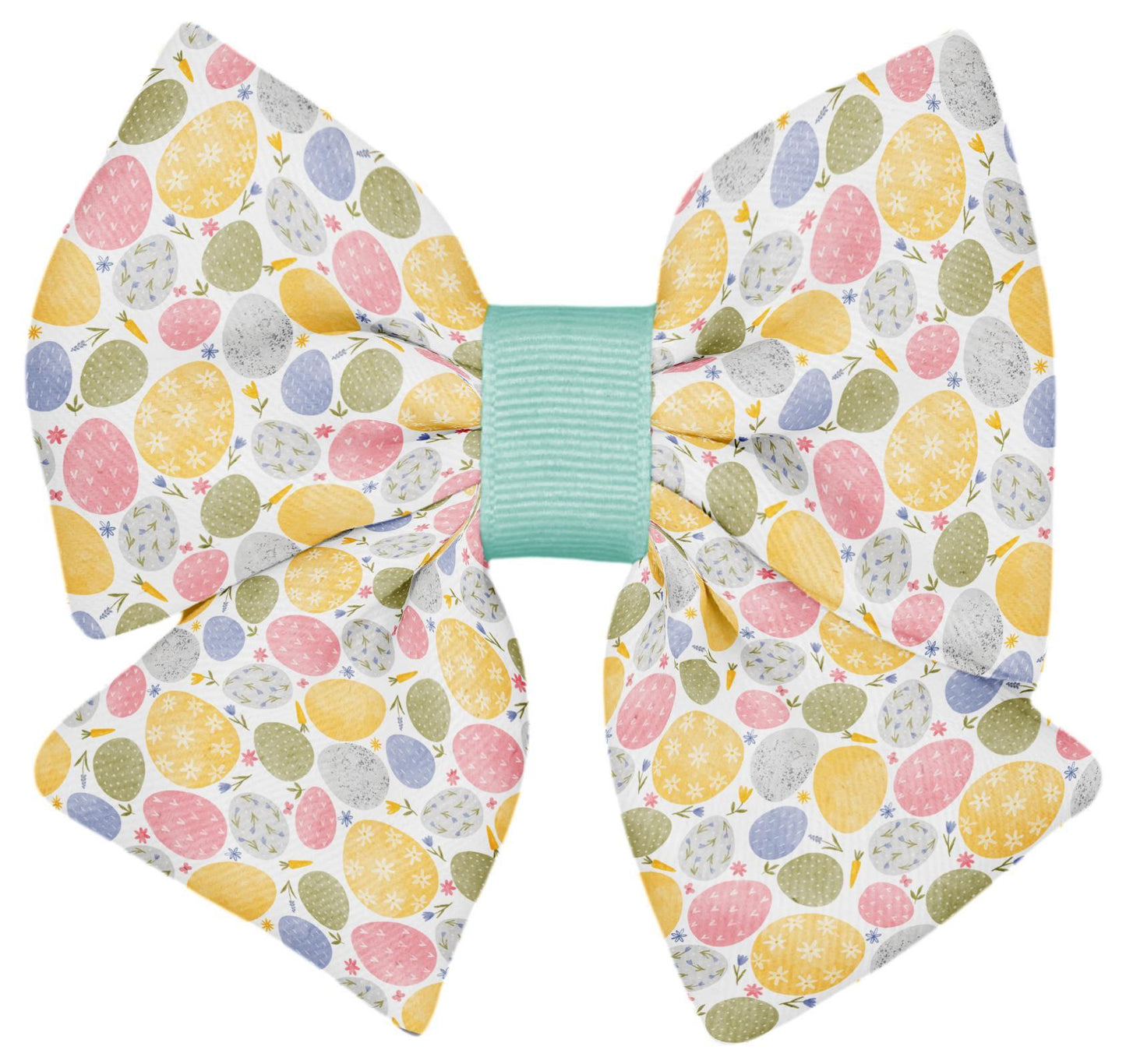 Easter Egg Hair Bow for Girls • Spring Egg Hair Clip • Kids Easter Hair • Large Hair Bow • Girl Hair Bow • Women Hair Bow • Handmade