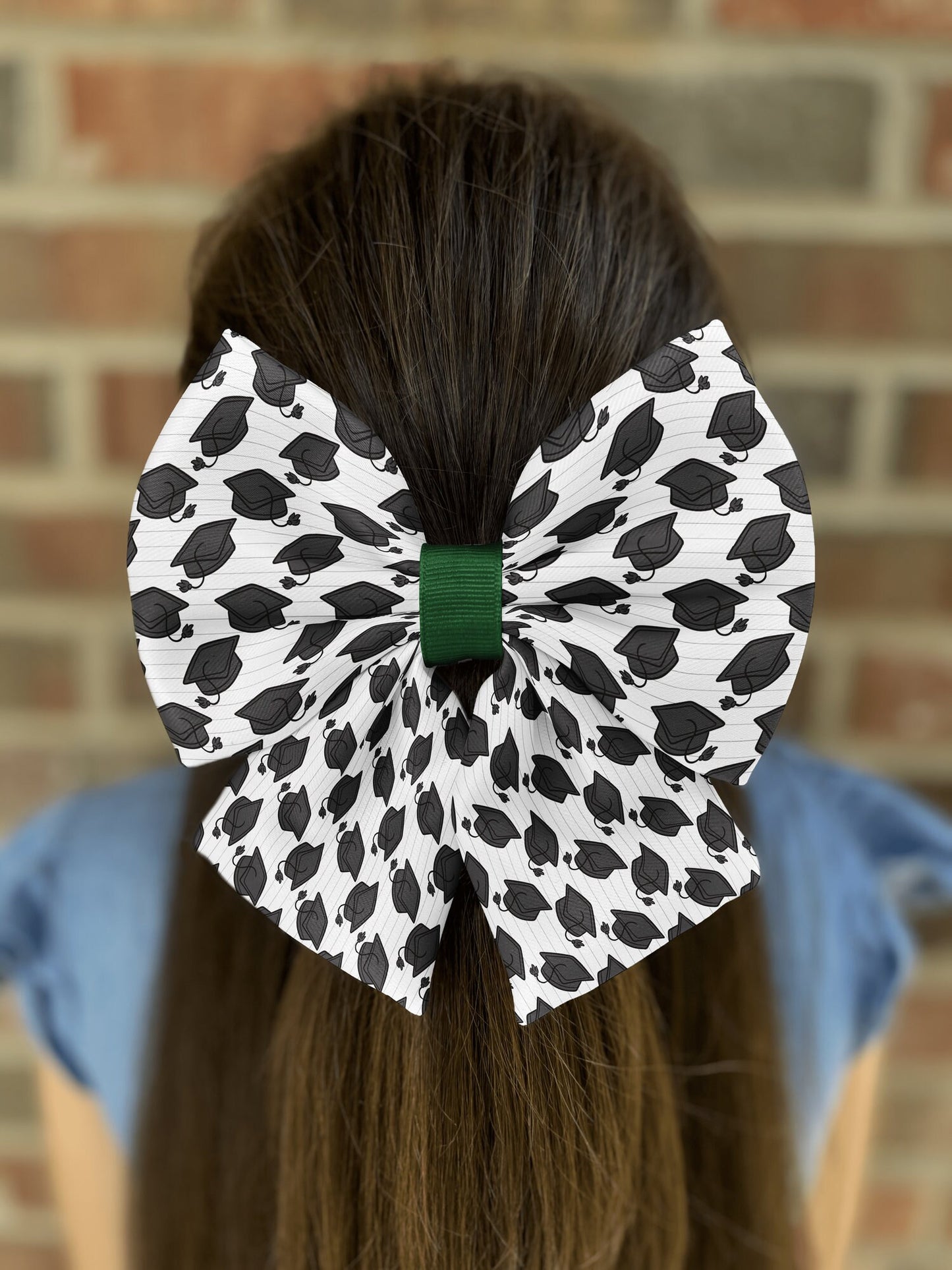 Graduation Hair Bow for Girls and Women • Unique Puffy Design • Perfect for Graduation Celebrations • Handmade