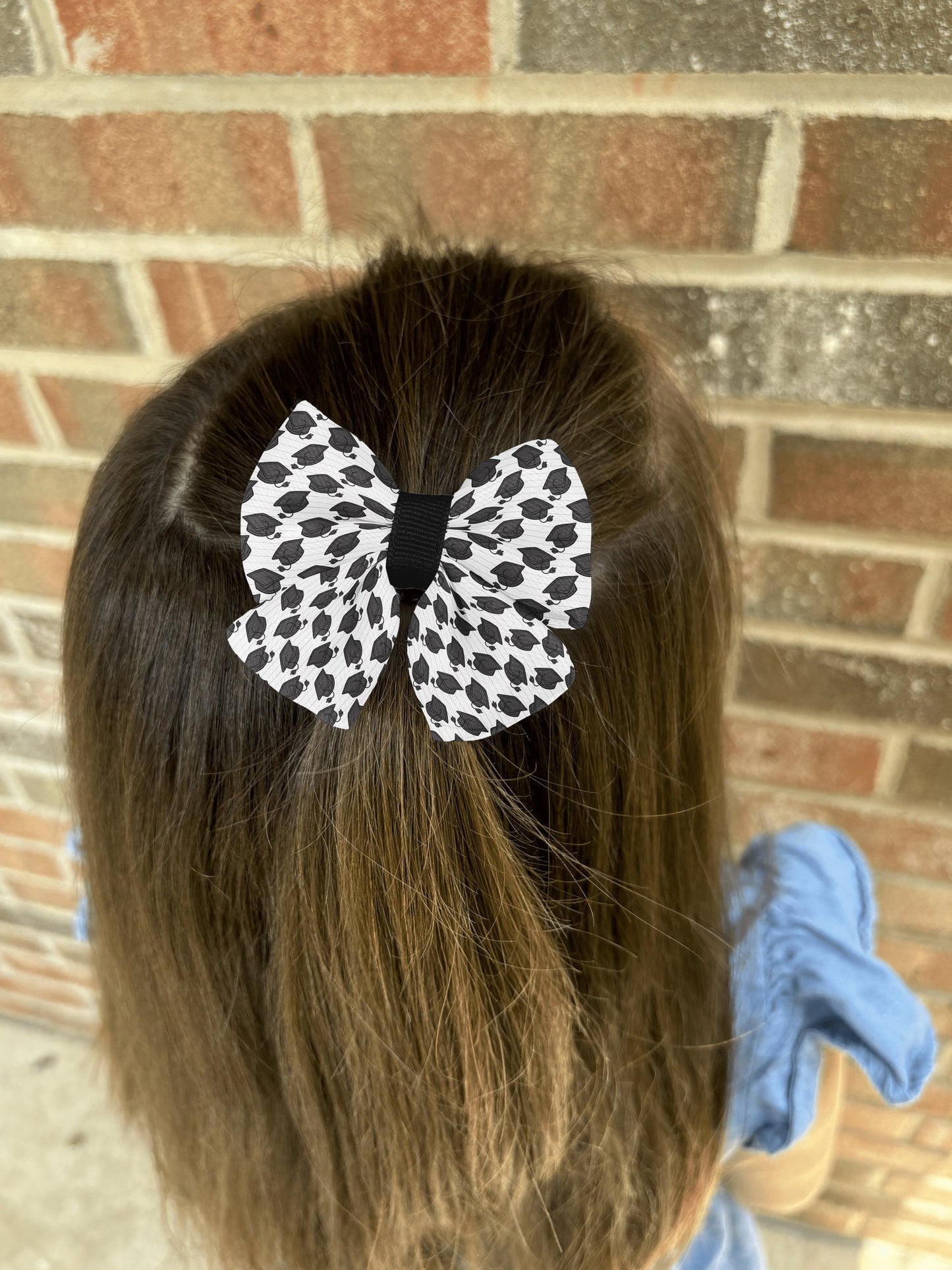 Graduation Hair Bow for Girls and Women • Unique Puffy Design • Perfect for Graduation Celebrations • Handmade
