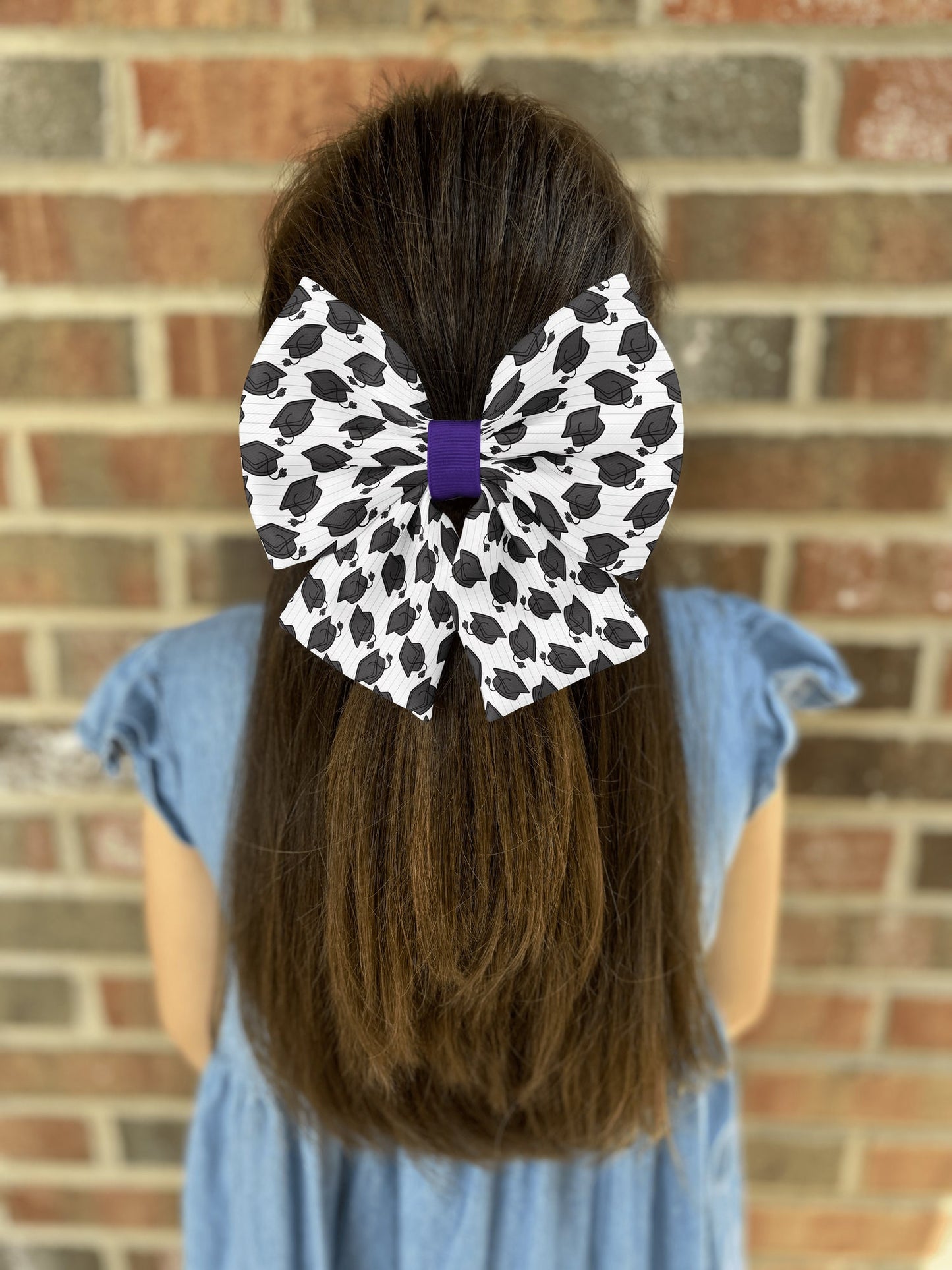 Graduation Hair Bow for Girls and Women • Unique Puffy Design • Perfect for Graduation Celebrations • Handmade