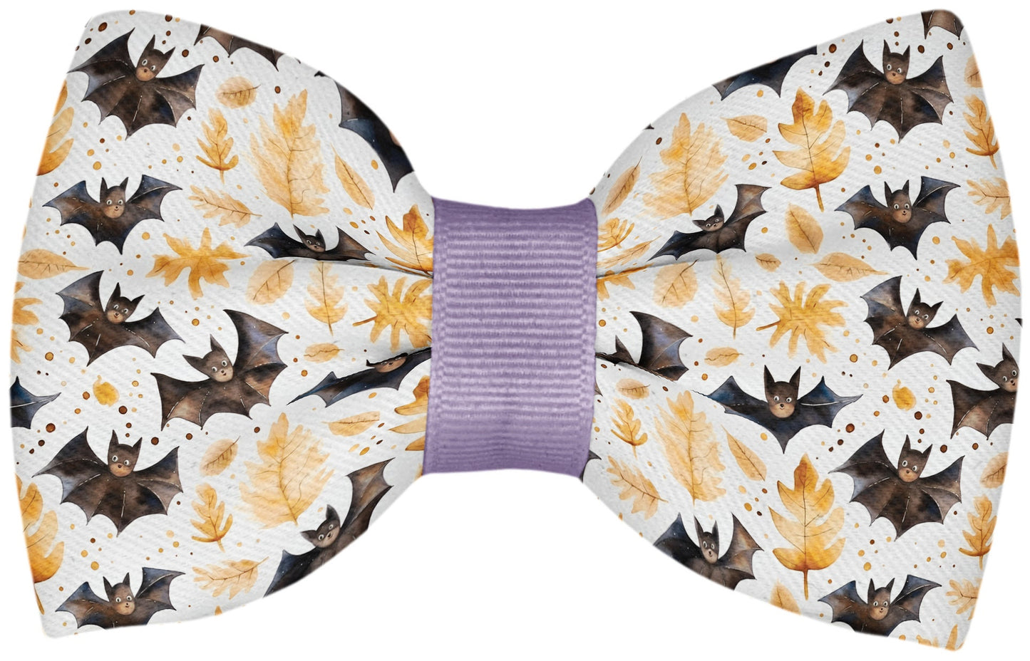 Autumn Bats and Leaves Bow Tie • Halloween Bow Tie for Boys and Men • Boy Bow Tie • Men's Bow Tie • Handmade