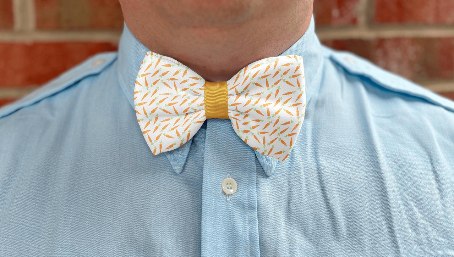 Carrot Easter Bow Tie for Boys and Men • Easter Accessories • Spring Bow Tie • Boy Bow Tie • Mens Bow Tie • Handmade