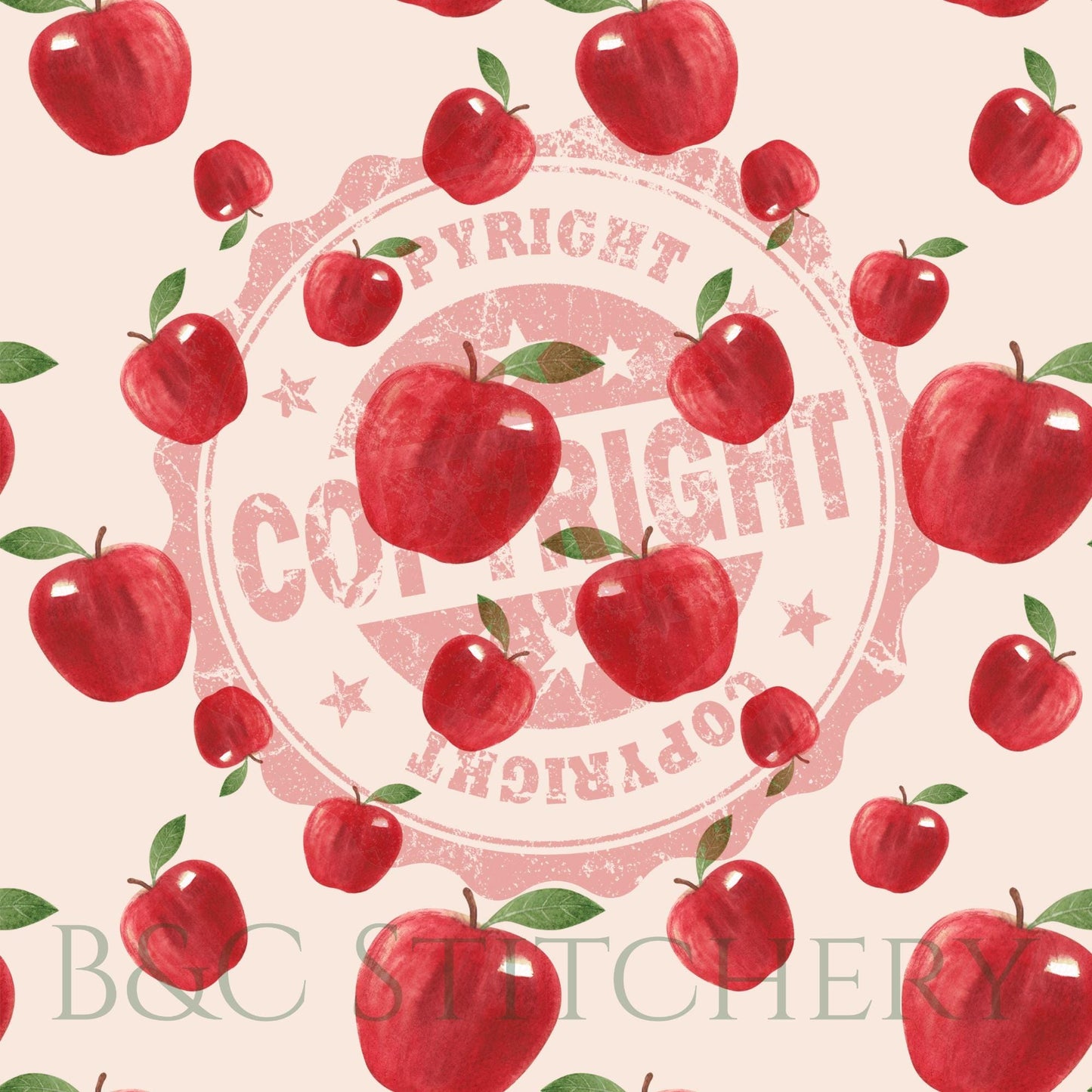 Vibrant Red Apple Bow Tie • Watercolor Apple Print • 21 Ribbon Colors • Adjustable Elastic Strap • Boy Bow Tie • Men's Bow Tie • Handmade