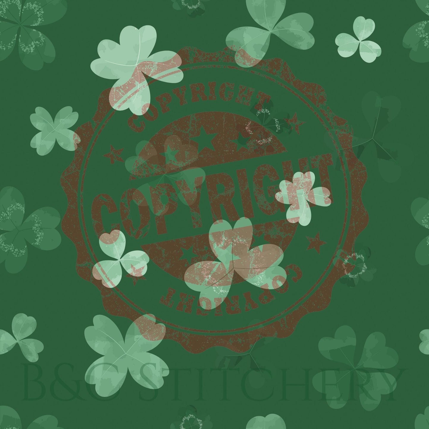 Clover Forest Bow Tie • St. Patrick's Day Shamrocks • Dog Bow Tie • Cat Bow Tie • Handmade