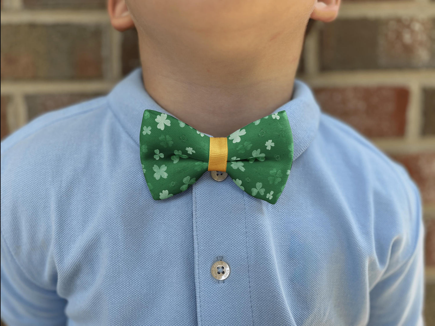 Clover Forest Bow Tie • St. Patrick's Day Shamrocks • Boy Bow Tie • Men's Bow Tie • Handmade