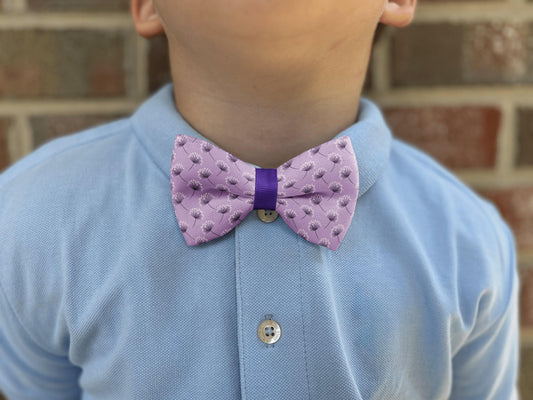 Dandelion Bow Tie for Boys and Men • Perfect for Celebrating the Month of the Military Child • Boy Bow Tie • Men's Bow Tie • Handmade